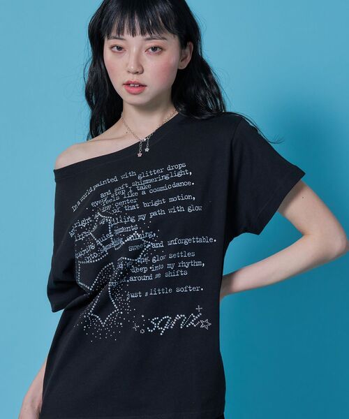 SEQUENZE tシャツ WEB限定 / ワンショルダー レディースクロス半袖T