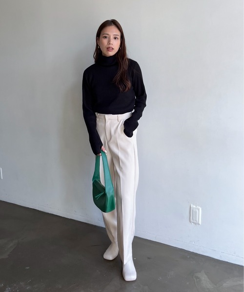 「feepur」 タートルネックニット MEDIUM ピンク レディース_画像2
