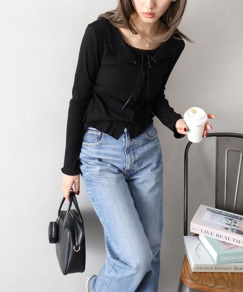 SpRay（スプレイ） tシャツ フェイクレイヤードトップス レディース