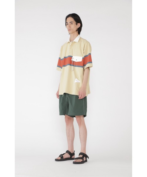 「and wander」 ショートパンツ「GRAMICCIコラボ」 M ライトグレー メンズ_画像2