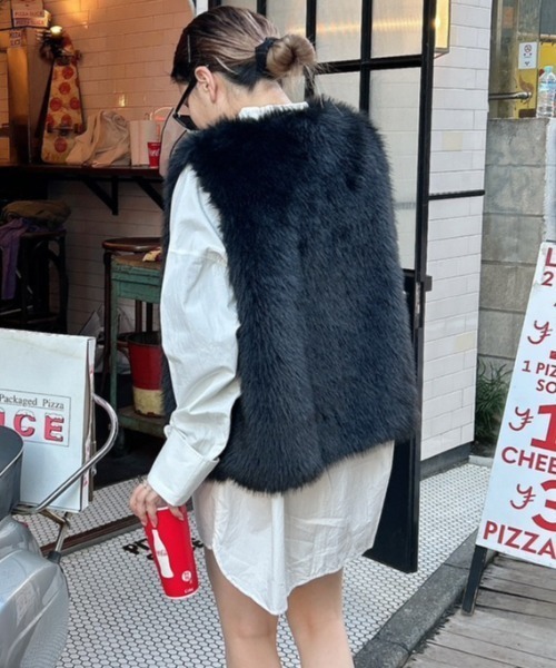 「FIG&VIPER」 ベスト FREE ブラック レディース_画像3