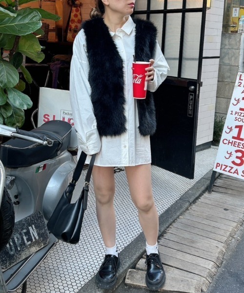 「FIG&VIPER」 ベスト FREE ブラック レディース_画像4