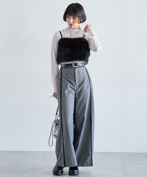 「PAGEBOY」 長袖カットソー FREE ブラック レディース_画像2