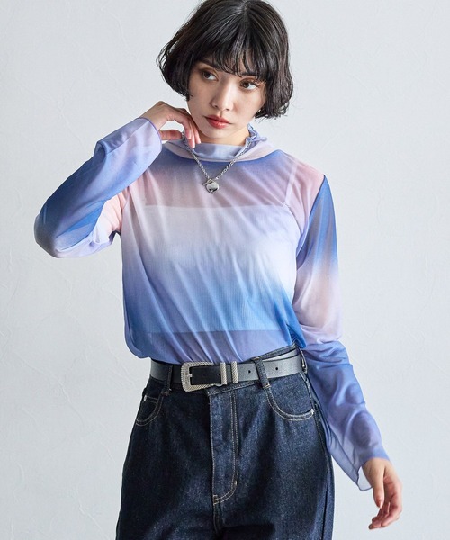 「PAGEBOY」 長袖カットソー FREE ブラック レディース_画像8