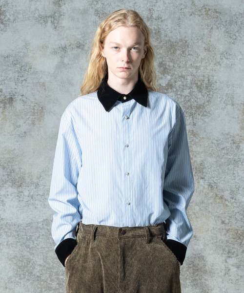 「glamb」 長袖シャツ L ホワイト メンズ_画像6