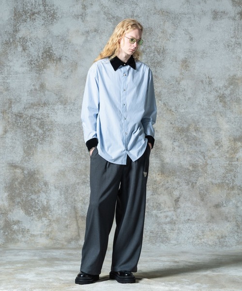 「glamb」 長袖シャツ L ホワイト メンズ_画像8