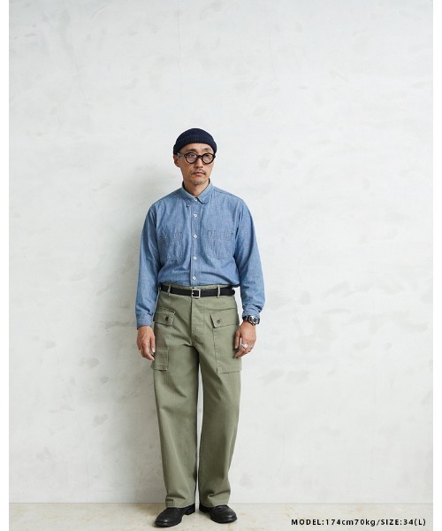 WAIPER.inc パンツ 米軍 1940's U.S.M.C. P-44 HBT モンキーパンツ