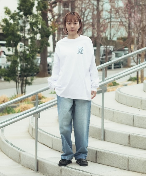 残り1点 ルーカ RVCA メンズ レディース 長袖Tシャツ ドロップショルダー RVCA - 残り1点 ルーカ RVCA メンズ レディース 長袖Tシャツ ドロップ