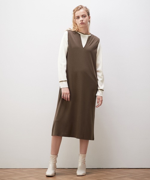 「LE SOUK HOLIDAY」 長袖ニット M ネイビー レディース_画像5