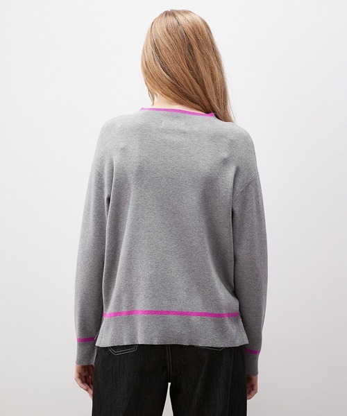 「LE SOUK HOLIDAY」 長袖ニット M ネイビー レディース_画像8