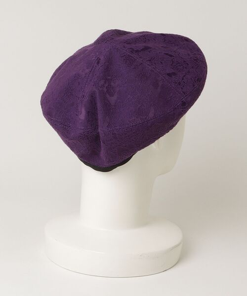 「OVERRIDE」 ベレー帽 - パープル レディース_画像2