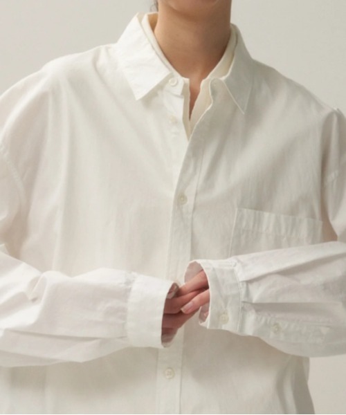 シャツ ATON (エイトン)SUVIN BROAD | WASHED SHIRT メンズ レディースの画像