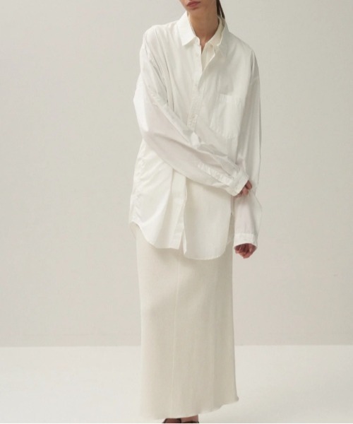 シャツ ATON (エイトン)SUVIN BROAD | WASHED SHIRT メンズ レディースの画像