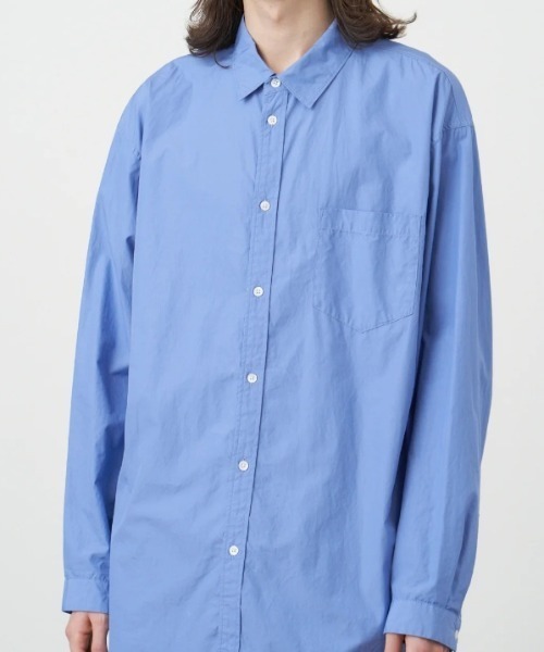 シャツ ATON (エイトン)SUVIN BROAD | WASHED SHIRT メンズ レディースの画像