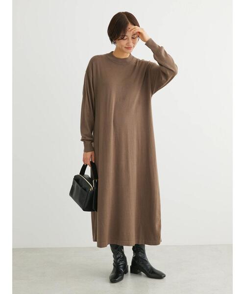 「Green Parks」 「chocol raffine robe」ニットワンピース FREE グレー系その他2 レディース_画像4