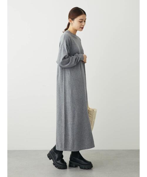 「Green Parks」 「chocol raffine robe」ニットワンピース FREE グレー系その他2 レディース_画像6