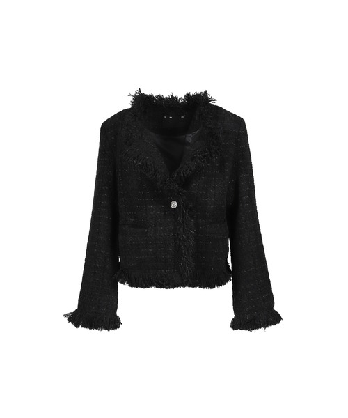 BOHEMSEO（ボヘミアンソウル） コート ジャケット ROUGH FRAYED TWEED 