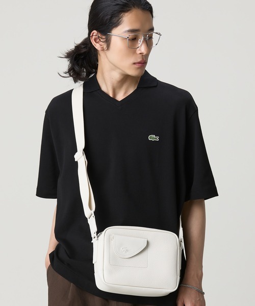 LACOSTE（ラコステ） ショルダーバッグ クラブ グレインレザー