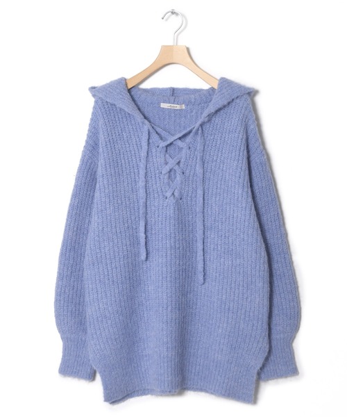 「Alley by w closet」 長袖ニット FREE ピンク レディース_画像8