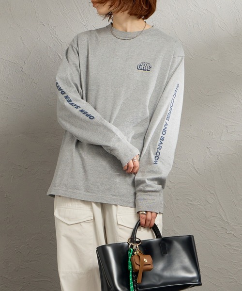美品シンゾーン   ロックＴシャツ　カットソー SHINZONE（シンゾーン） グリック ロング スリーブ Tシャツ 日本製