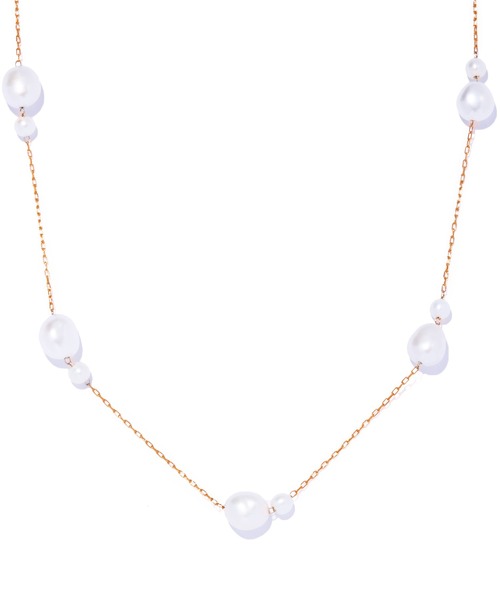 ネックレス 「les bon bon」flotter pearl necklace/フロテ パール ネックレス BOB820 レディースの画像