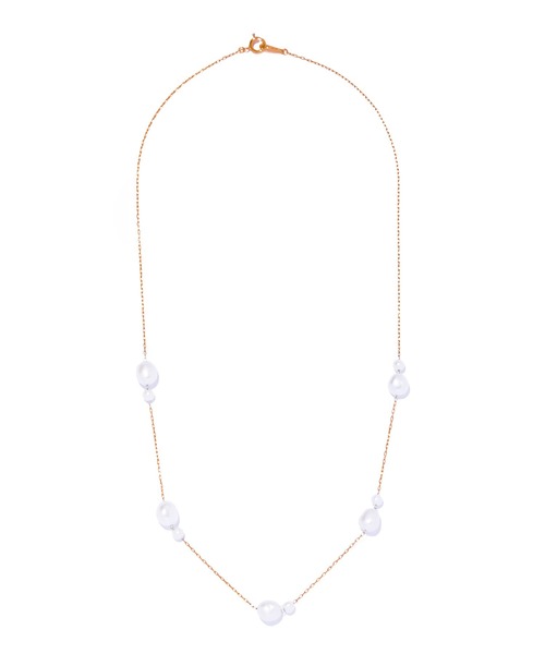 ネックレス 「les bon bon」flotter pearl necklace/フロテ パール ネックレス BOB820 レディースの画像