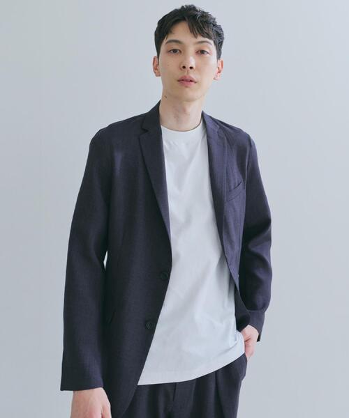 THE SHOP TK ジャケット テーラードジャケット 「LINO FINE」リネン 