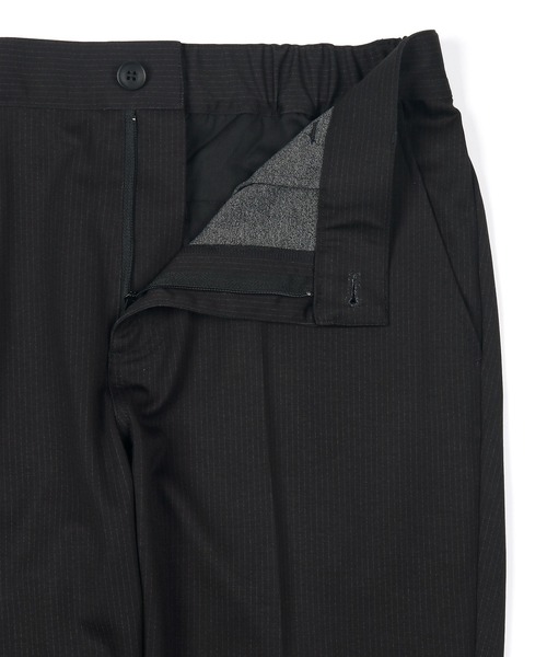 LANVIN en Bleu スラックス 入学式 セットアップ ストライプ イージー
