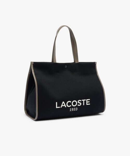 「LACOSTE」 トートバッグ FREE ブラック×ホワイト レディース_2