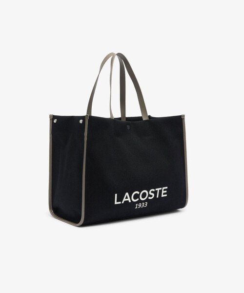 「LACOSTE」 トートバッグ FREE ブラック×ホワイト レディース_5