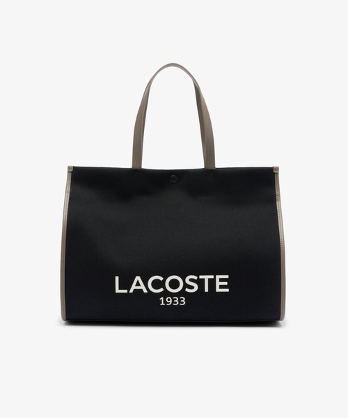 「LACOSTE」 トートバッグ FREE ブラック×ホワイト レディース_7