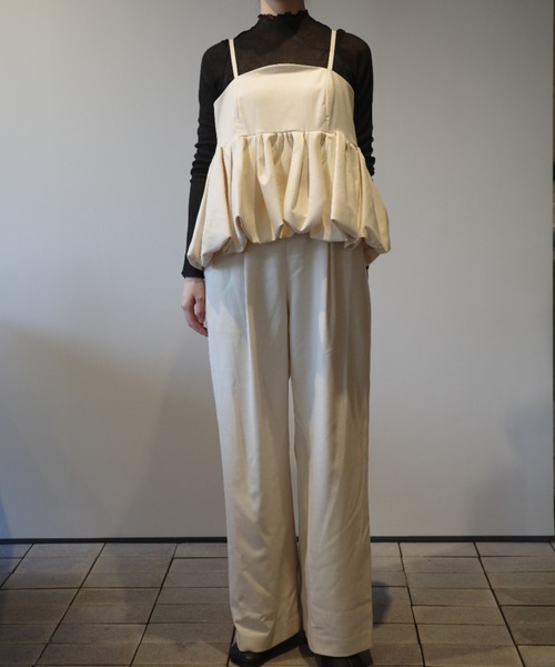 CLANE（クラネ） サロペット オーバーオール CLANE PEPLUM LAYERED ALL