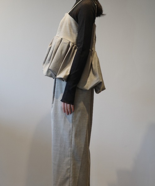 CLANE（クラネ） サロペット オーバーオール CLANE PEPLUM LAYERED ALL