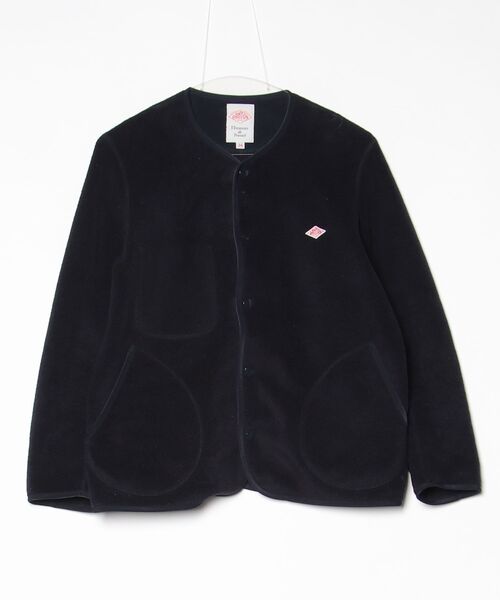 Danton（ダントン） ノーカラージャケット 34 ネイビー レディース