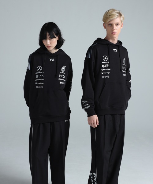 Y-3 パーカー MERCEDES - AMG PETRONAS FORMULA 1 TEAM HOODIE メンズ