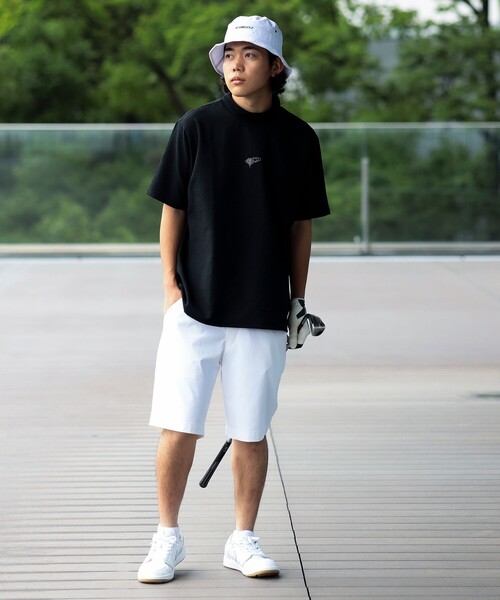 トレーナー スウェット ORANGE LABEL / ドットエア（Ｒ）メッシュ モックネックシャツ（吸水速乾） メンズの画像
