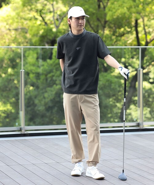 トレーナー スウェット ORANGE LABEL / ドットエア（Ｒ）メッシュ モックネックシャツ（吸水速乾） メンズの画像