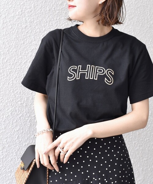 「SHIPS」 半袖Tシャツ SMALL グレー レディース_画像5
