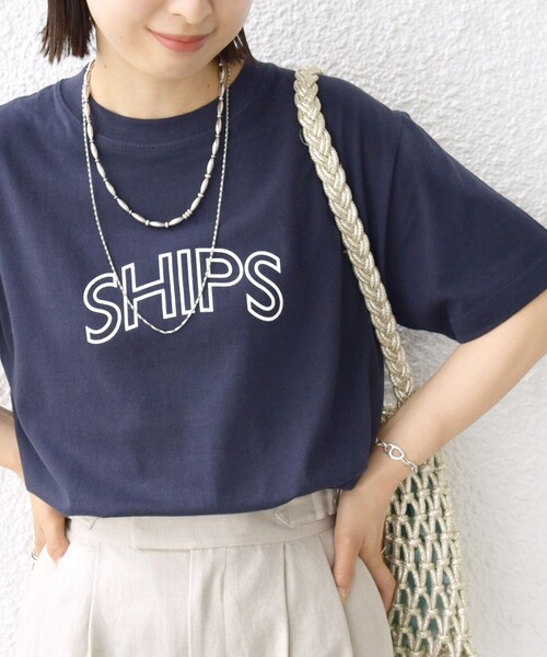 「SHIPS」 半袖Tシャツ SMALL グレー レディース_画像8