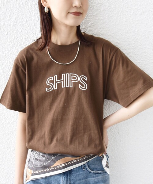 「SHIPS」 半袖Tシャツ SMALL グレー レディース_画像10