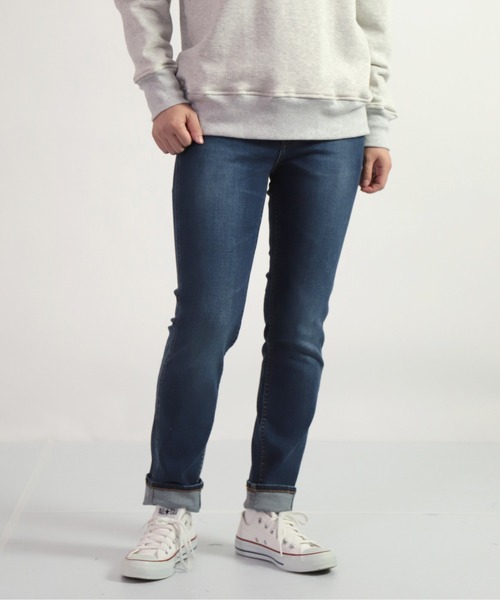 「D.M.G.」 デニムパンツ S インディゴブルー レディース_画像9