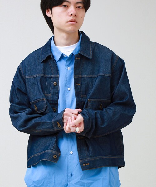 GLOSTER（グロスター） デニムジャケット gジャン 「軽量ストレッチ