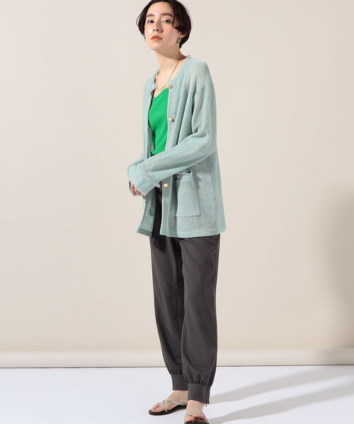 「Rie Miller」 ニットカーディガン 38 ベージュ系その他3 レディース_画像5