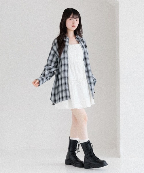 「Heather」 キャミソールワンピース FREE オフホワイト レディース_画像5