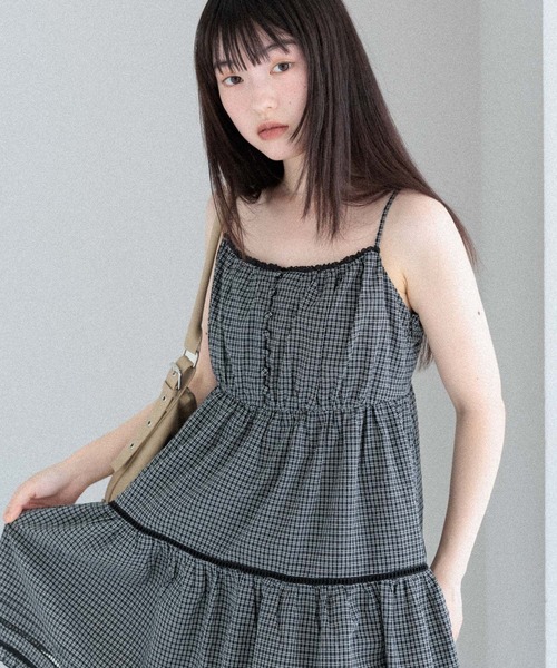 「Heather」 キャミソールワンピース FREE オフホワイト レディース_画像9