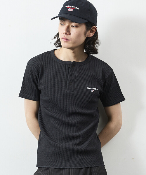 NAUTICA（ノーティカ） ヘンリーネック tシャツ Essential タイト