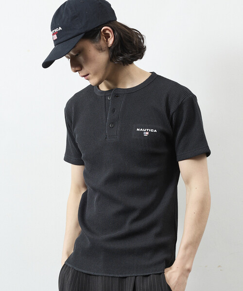 NAUTICA（ノーティカ） ヘンリーネック tシャツ Essential タイト