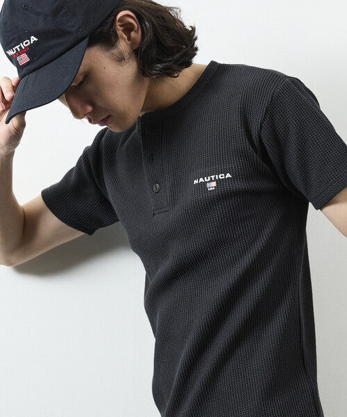 NAUTICA（ノーティカ） ヘンリーネック tシャツ Essential タイト