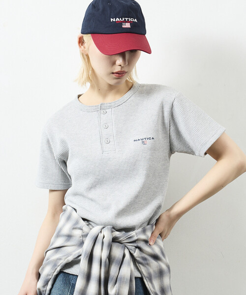 NAUTICA（ノーティカ） ヘンリーネック tシャツ Essential タイト