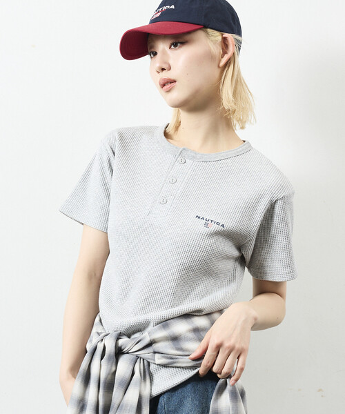 NAUTICA（ノーティカ） ヘンリーネック tシャツ Essential タイト